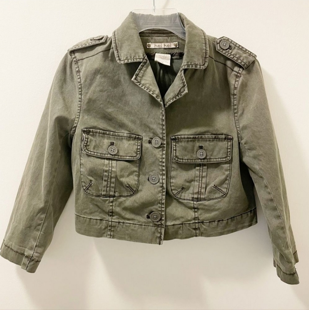 Anthropologie | Hei Hei Cropped Utility Jacket - Size 4
